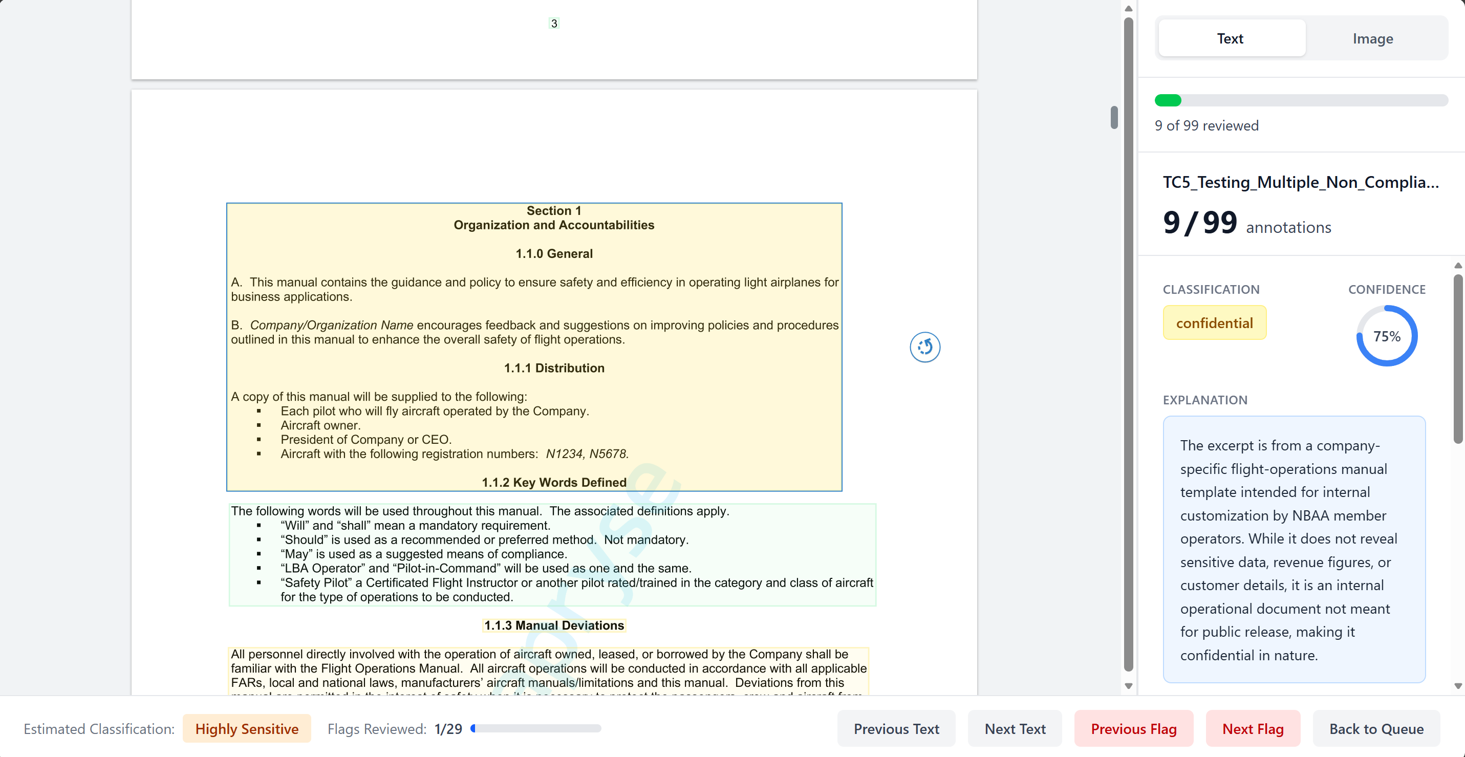 Text Classification with text citations